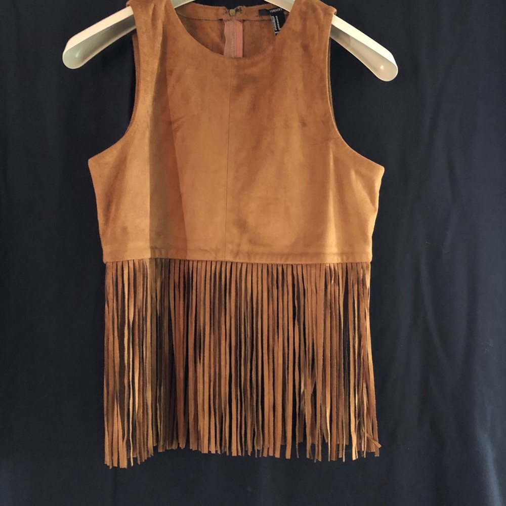 Forever21 Fringe Vest